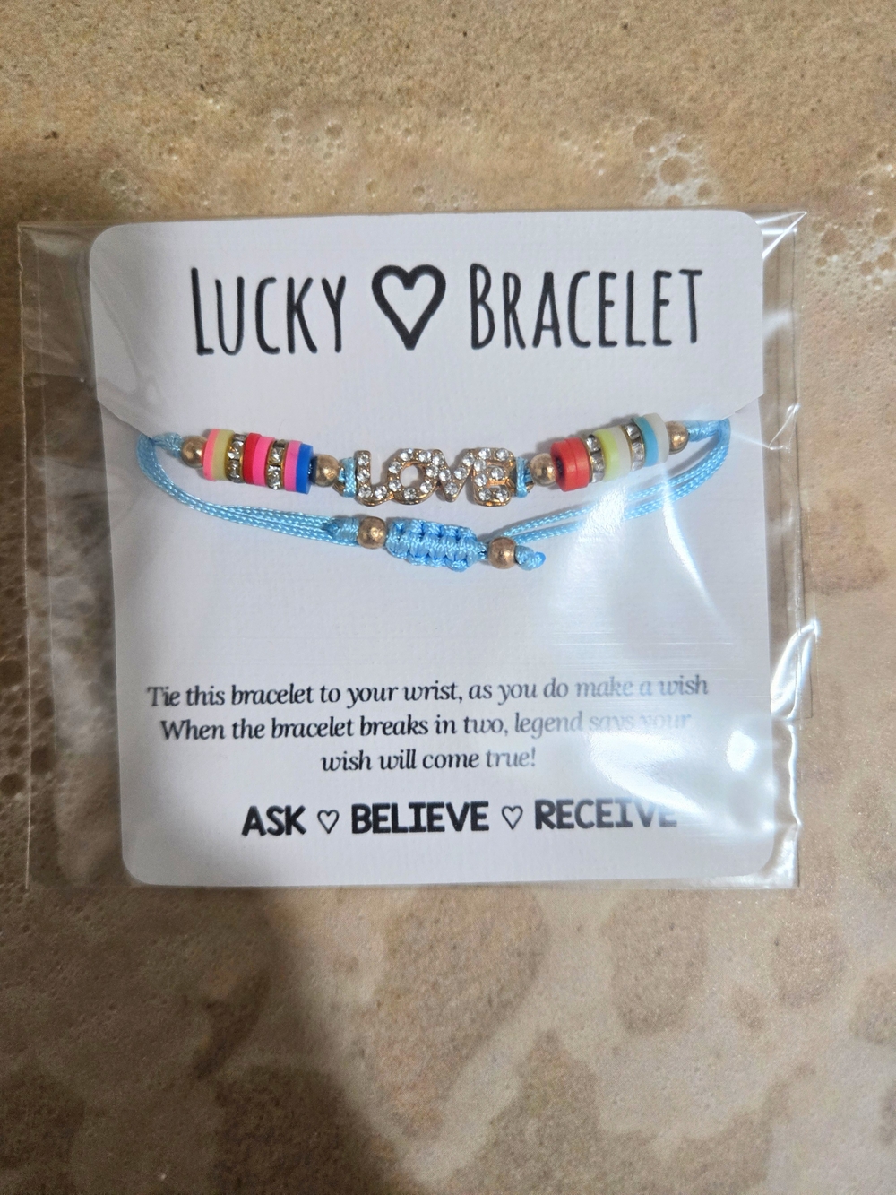 Lucky Bracelet LOVE Charm Multicolor Cord Bracelet